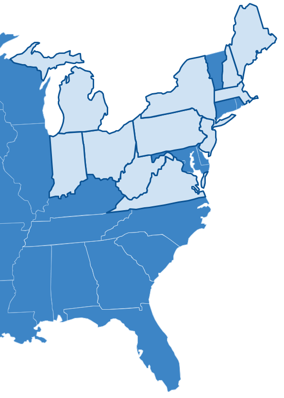 Map of Gospel Heralds Tour 2015